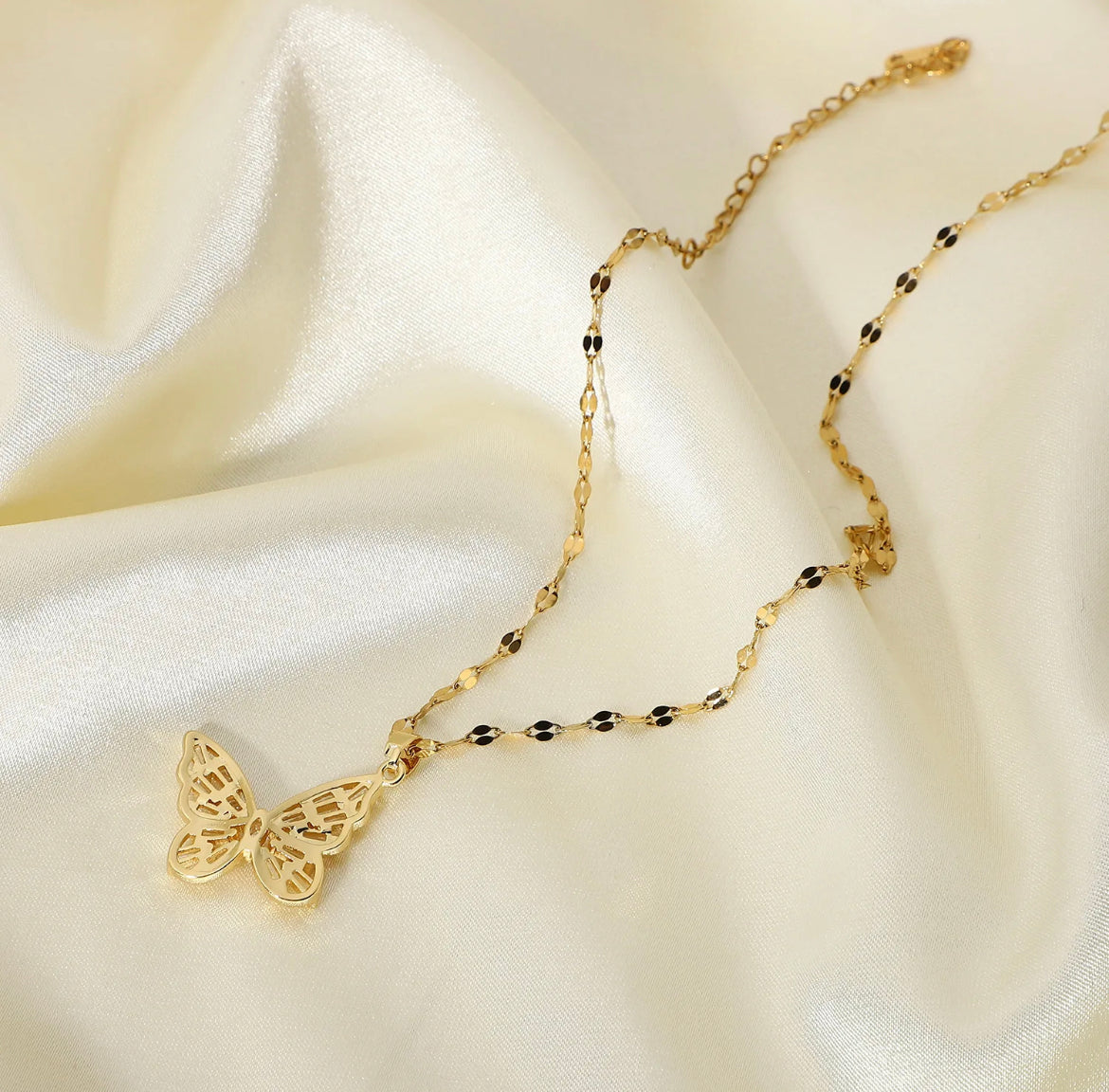 Diamond Butterfly Necklace