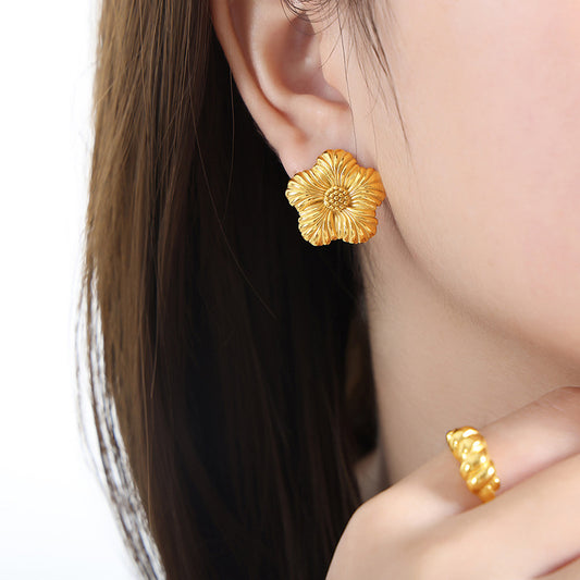 Fiore Gold Earrings